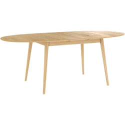 Table ovale 6/8 personnes extensible en bois clair 170/200 cm - Eddy