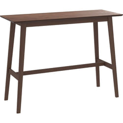 Table de bar rectangulaire 4 personnes en bois foncé 120 cm - Buvette