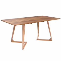Table rectangulaire 6 personnes en bois d'acacia 175 cm - Pita