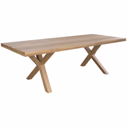 Table de jardin 240 cm en bois de teck massif - Soraya