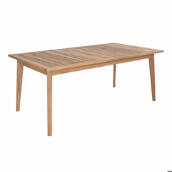 Table de jardin extensible en teck massif 186/245 cm - Tunga