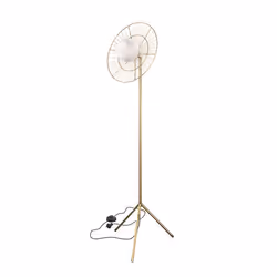 Lampadaire en métal doré - Bandia