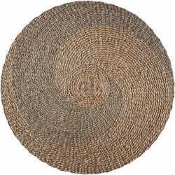 Tapis rond Ø120cm en jacinthe d'eau - Yvy