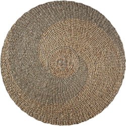 Tapis rond Ø120cm en jacinthe d'eau - Yvy