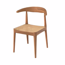 Chaise en bois de teck et tressage cannage en rotin - Java