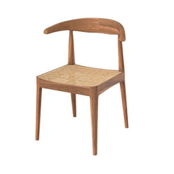 Chaise en bois de teck et tressage cannage en rotin - Java
