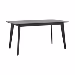 Table rectangulaire 6 personnes en bois noir 150 cm - Oman