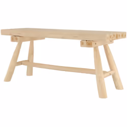 Banc de jardin en branche de teck 2 places - Makam