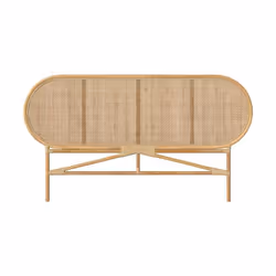 Tête de lit en rotin naturel 140 cm - Navahino