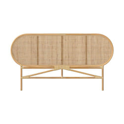 Tête de lit en rotin naturel 140 cm - Navahino