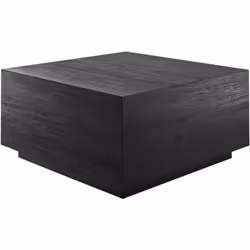 Table basse carré en bois de teck recyclé noir 70 cm - Zoé - Découvrez la table basse Zoé en bois de teck recyclé noir de 70  ...