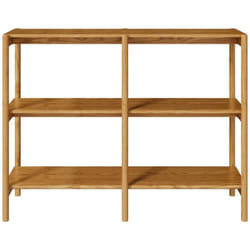 Etagère en bois d'hévéa massif, 2 étagères - Emel