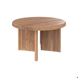Table basse ronde en bois de teck recyclé D80 cm - Bana