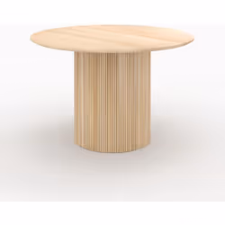 Table ronde 4 personnes en bois de manguier D120 cm - Agathe