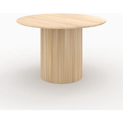 Table ronde 4 personnes en bois de manguier D120 cm - Agathe