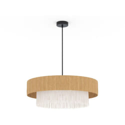 Suspension ronde en raphia 75 cm - Solara