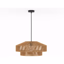 Suspension ronde en papier de corde 60 cm - Clairia