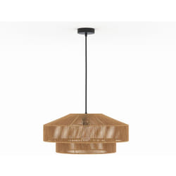 Suspension ronde en papier de corde 60 cm - Clairia