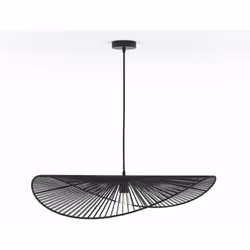 Suspension noire en papier de corde 75 cm - Mada