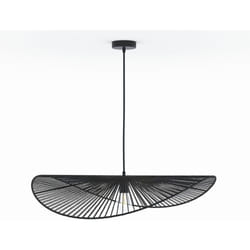 Suspension noire en papier de corde 75 cm - Mada