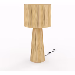 Grande lampe en feuille de palmier - Soléa