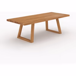 Table de jardin rectangulaire en bois de teck recyclé 10 personnes - Luma