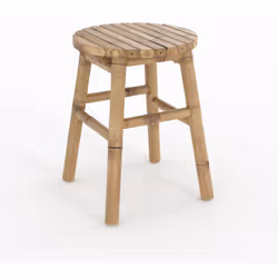 Tabouret de jardin en bambou H45,5 cm - Polly