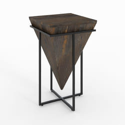 Grande table d'appoint en bois et métal - Shanghai