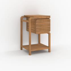 Meuble de salle de bain en bois de teck 50 cm - Lucette