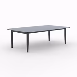 Table basse de jardin en verre effet marbre - Wilo