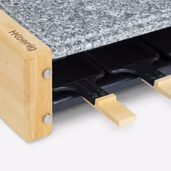 H.Koenig WOD6 raclette 6 personne(s) 900 W Noir, Couleur marbre, Bois - Vue supplémentaire 5
