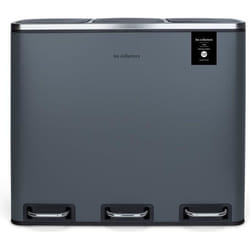 Les collectors n°984 poubelle de tri à pédale 54L gris mat edition