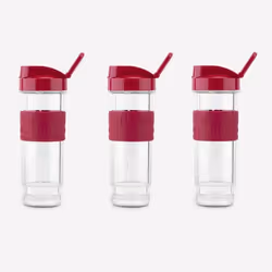 Lot de 3 bouteilles pour mini blender H.Koenig SMOO10