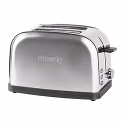 Pour des petits-déjeuners réussis optez pour le grille-pain toaster TOAS7 de H.Koenig. Doté d'une puissance de 850 watts et d ...