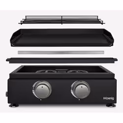 H.Koenig PLX1022 grille à gaz 470 x 360 mm - Vue supplémentaire 4