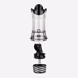 H.Koenig GSX16 presse-agrumes Centrifugeuse lente 250 W Noir, Acier inoxydable