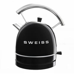 Bouilloire vintage - SWEISS - KTL9 - 2200 W - 1,8 L - Socle 360° - Noir