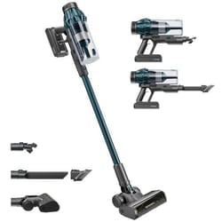 H.Koenig UPX32 aspirateur balai et balai électrique Batterie Sec Sans sac 0,8 L 400 W Bleu
