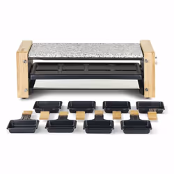 H.Koenig WOD12 raclette 8 personne(s) 1200 W Noir, Naturel, Bois