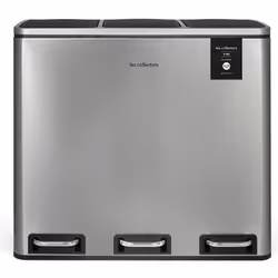 Les collectors n°982 poubelle de tri à pédale 54L inox edition