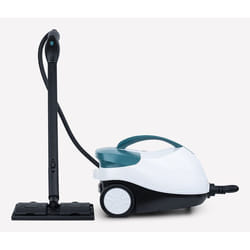 H.Koenig NV6400 nettoyeur vapeur Nettoyeur vapeur traineau 1,5 L 2000 W Bleu arctique, Noir, Blanc