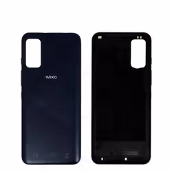 Originale Cache Batterie Vitre Arrière Bleu Carbon Pour Wiko Power U10