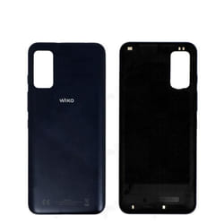 Originale Cache Batterie Vitre Arrière Bleu Carbon Pour Wiko Power U10