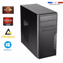 PC Bureau Ryzen 5 5600GT - Radeon Vega 7 - 16GO RAM - SSD 1To + HDD 2To - WIFI - Antec VSK - Windows 11