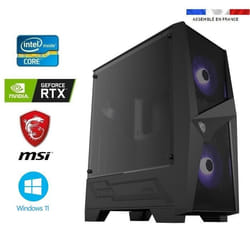 PC Gamer intel I7-12700F - RTX 4060 8GO MSI VENTUS 2X - 32GO RAM - SSD 1To + HDD 2To - WIFI - MSI MAG Forge 100M - Windows 11