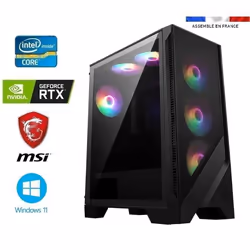 PC Gamer i7-12700F - RTX 4060Ti 8GO MSI Ventus 2X - 32Go Ram - SSD 1To + HDD 2To - MSI Mag Forge 120A - Windows 11