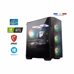 PC Gamer intel I9-12900KF - RTX 4060 8GO MSI VENTUS 2X - 32GO RAM - SSD 1To + HDD 2To - MSI Mag M100R - Windows 11