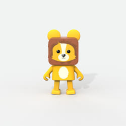 Mobility on Board Dancing Animal Lion Enceinte portable stéréo Jaune 3 W