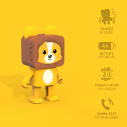 Mobility on Board Dancing Animal Lion Enceinte portable stéréo Jaune 3 W