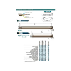 Somfy - Moteur Filaire Ilmo 20/17 Diam 50 - Longueur 655 mm 1132101